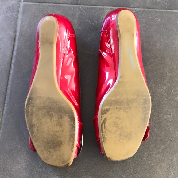 Stuart Weitzman Red Patent Flats - Picture 2 of 8